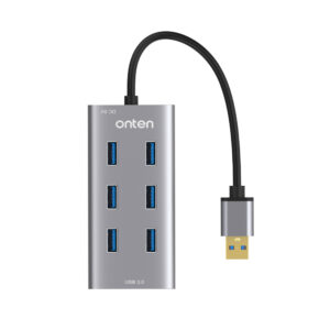 Onten OT-8108 USB 3.0 Hub Ultra Slim 7-Ports Multi Hub Price In Pakistan