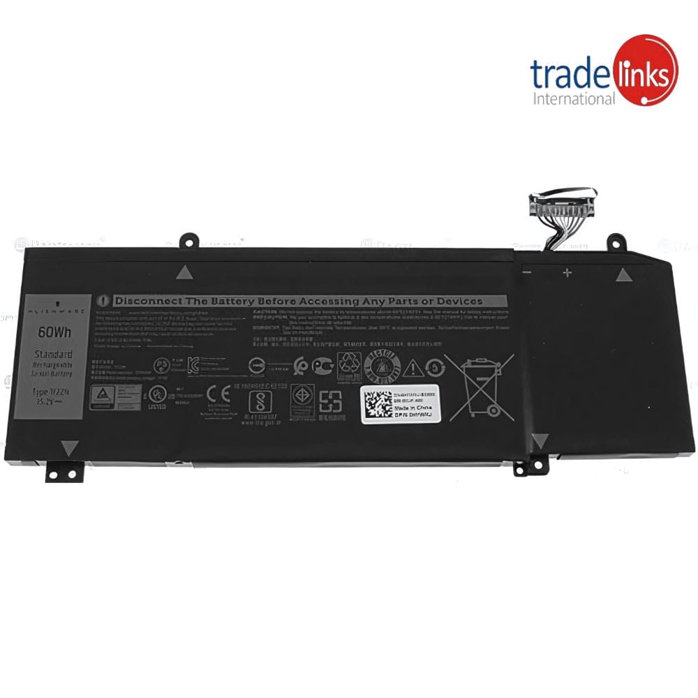 Dell Alienware M15 ALW15M P79F M17 ALW17M G5 5590 G7 7590 7790 1F22N P40E P82F001 60Wh 100% Original Laptop Battery Price in Pakistan