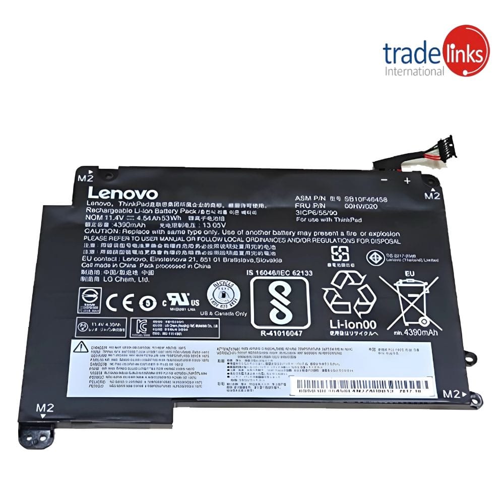 Lenovo ThinkPad Yoga 460 ThinkPad P40 YOGA 20GQ 00HW020 53Wh 100% Laptop Battery Price in Pakistan