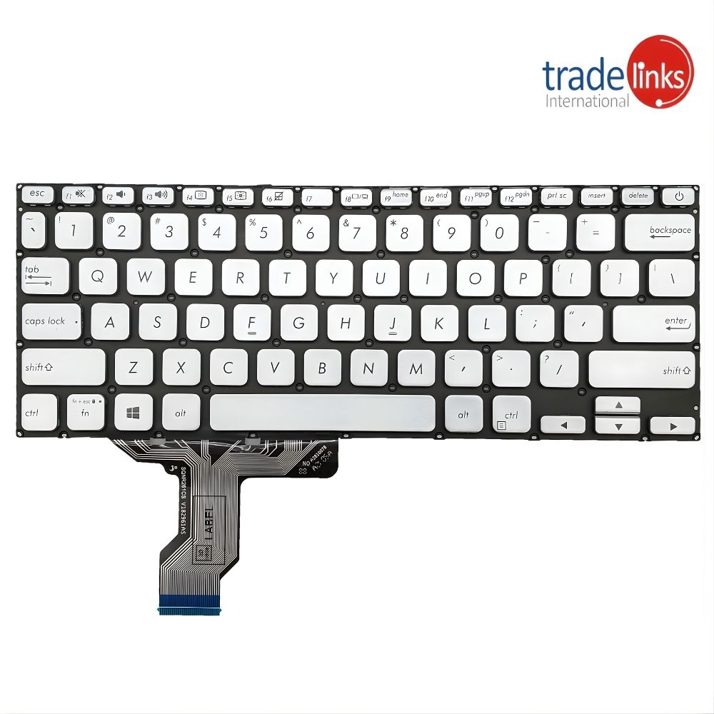 Asus X420 A420F Y406 US Layout Backlit Laptop Keyboard – Silver price in Pakistan