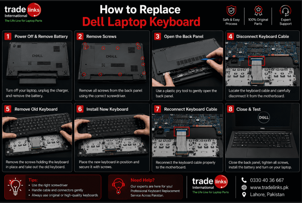 How to Replace Dell Laptop Keyboard
