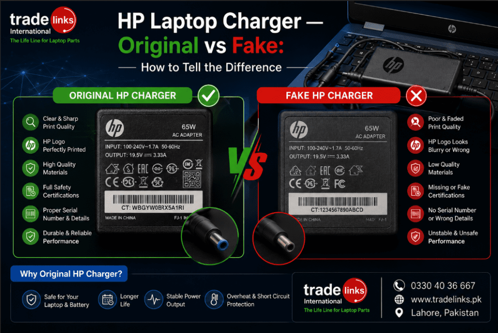 HP Laptop Charger — Original vs Fake: How to Tell the Difference