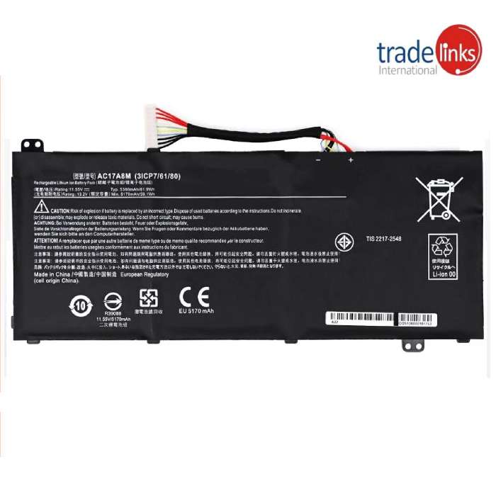 Acer Spin 3 SP314-41 AC17A8M 100% Laptop Battery Price in Pakistan